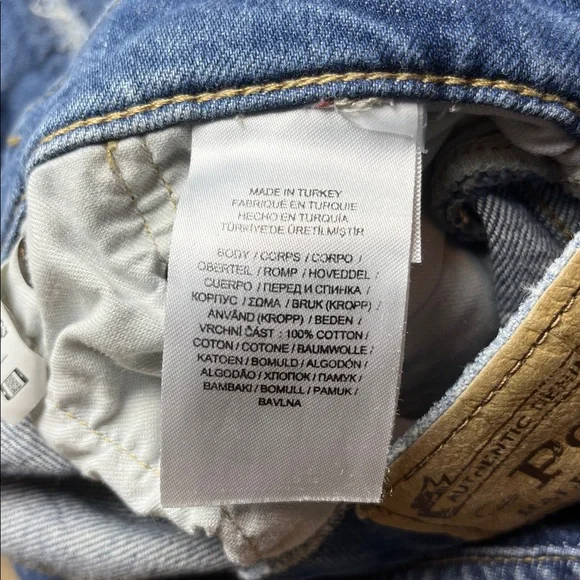 Polo Ralph Lauren Slim Tapered Boyfriend Patchwork Jeans - Picture 14 of 16